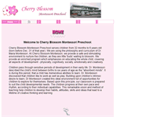 Tablet Screenshot of cherryblossommontessori.com